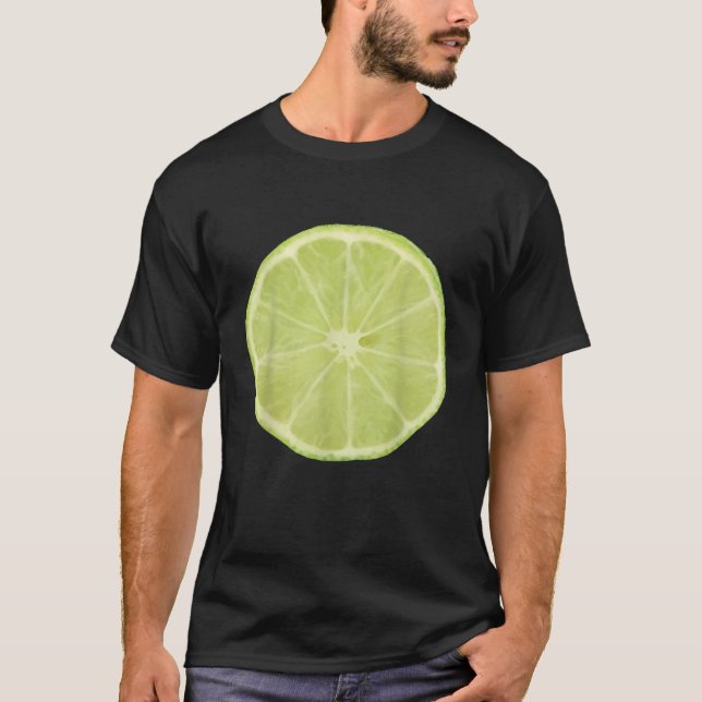 Lime Fruit Matching Halloween Group Couple Costume T-Shirt (Front)