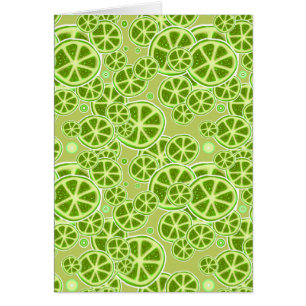Lime Fruit Slice Pattern