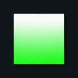 Lime Gradient Canvas Print<br><div class="desc">Add a bright lime green gradient to the background colour of your choice.</div>