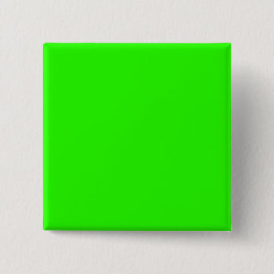 Lime Green 15 Cm Square Badge