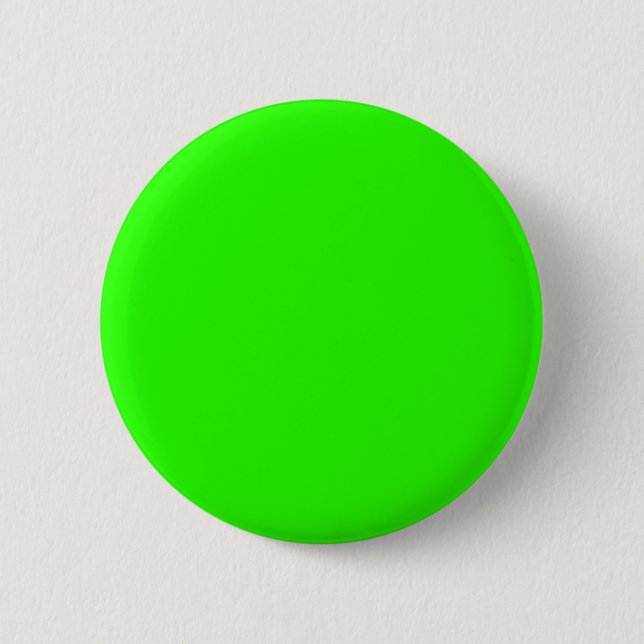 Lime Green 6 Cm Round Badge (Front)