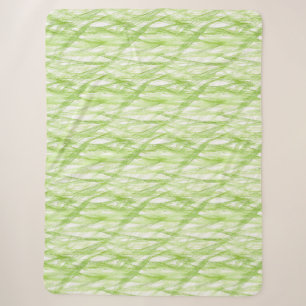 Lime Green Abstract Sherpa Blanket