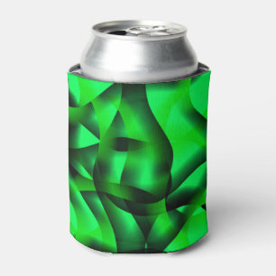 Lime green and black curling, with some shadow? can cooler