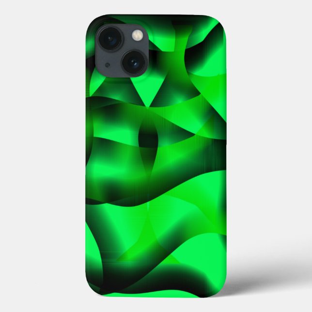 Lime green and black curling, with some shadow? Case-Mate iPhone case (Back)
