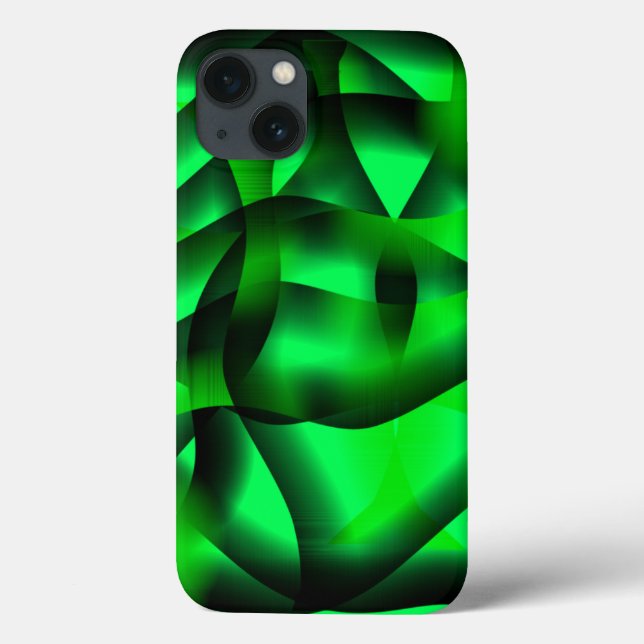 Lime green and black ripples, with some shadow? Case-Mate iPhone case (Back)