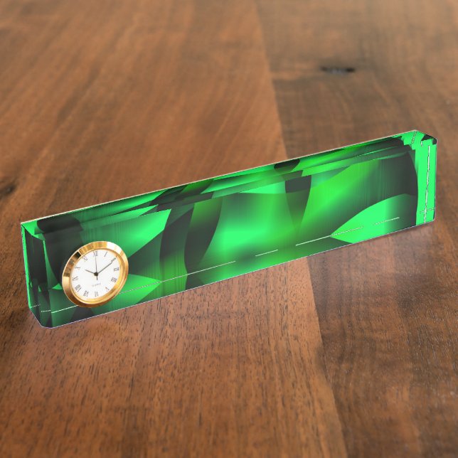 Lime green and black ripples, with some shadow? nameplate (Side)