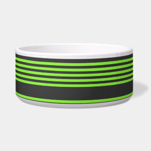 Lime green and charcoal five stripes pattern