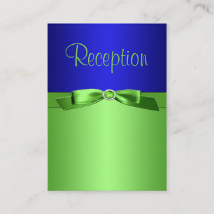 Lime Green and Royal Blue Enclosure Card