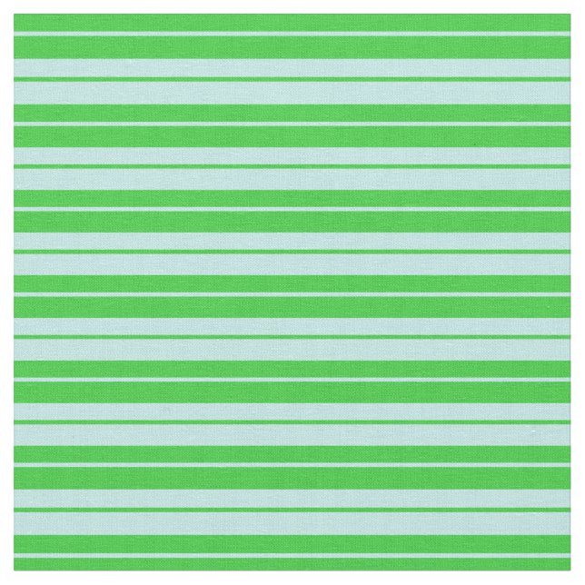 Lime Green and Turquoise Striped Pattern Fabric (Close Up)