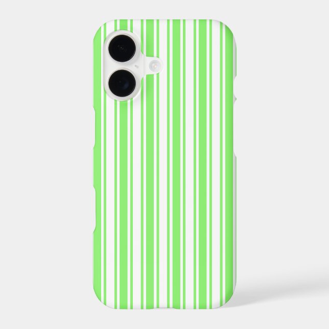 Lime green and white candy stripes (Back)