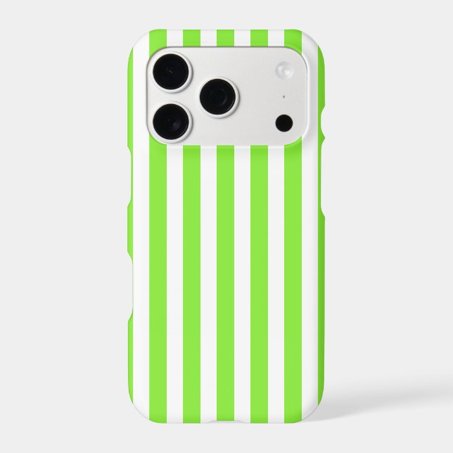 Lime green and white candy stripes (Back)