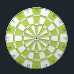 Lime Green And White Dartboard<br><div class="desc">Lime Green And White Dart Board</div>