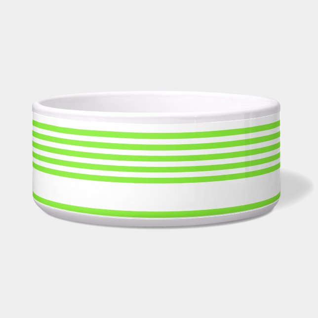 Lime green and white five stripes pattern (Front)