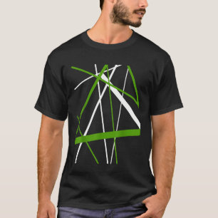 Lime Green and White Stripes T-Shirt