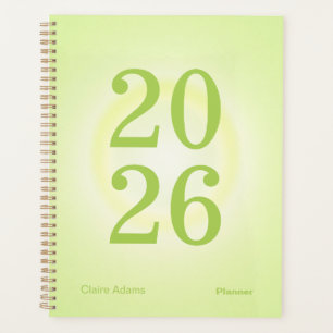 Lime Green Aura Big Year Planner