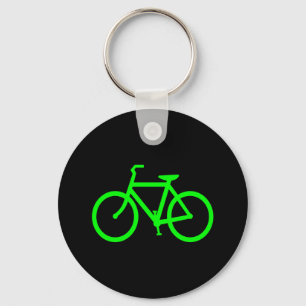 Lime Green Bike Key Ring