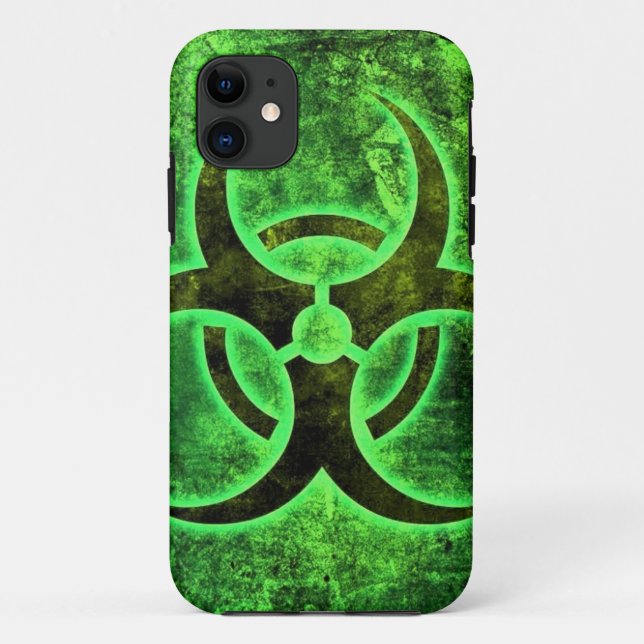 Lime Green Bio-Hazard special design Case-Mate iPhone Case (Back)
