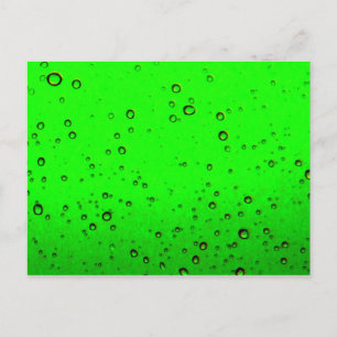 Lime Green Bubbles Postcard