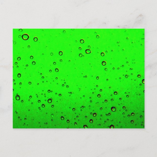 Lime Green Bubbles Postcard (Front)