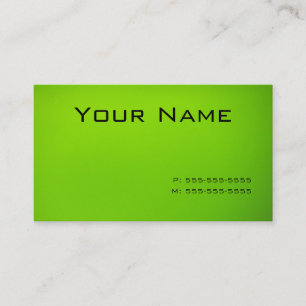 Lime Green Business Card