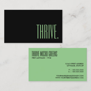 lime green business card