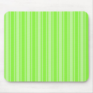 Lime green candy stripes mouse mat