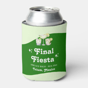 Lime Green Citrus Final Fiesta Bachelorette Can Cooler