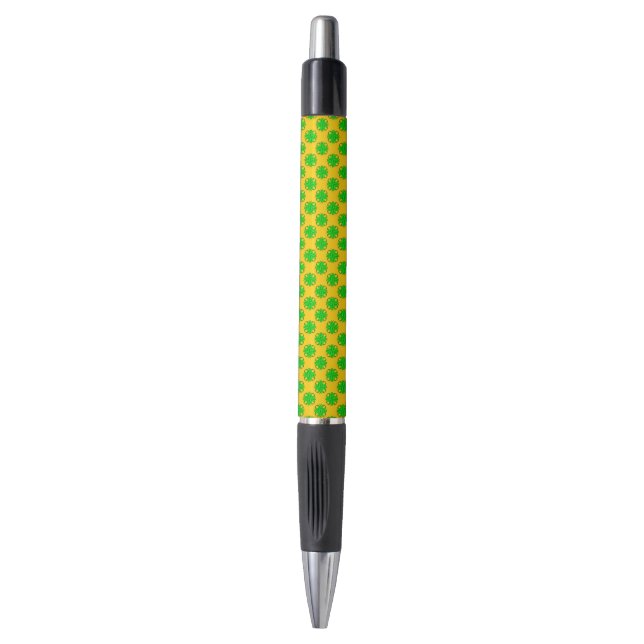Lime Green Clover Ribbon by Kenneth Yoncich (Front Vertical)