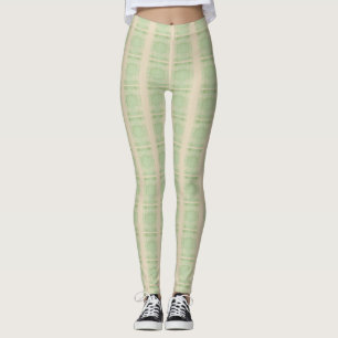 Lime Green Colour Design Leggings