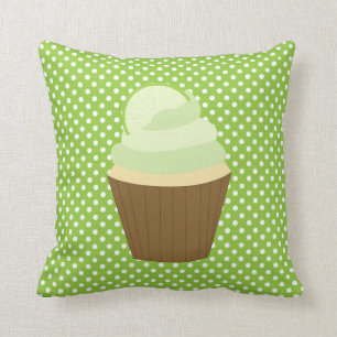 Lime Green Cupcake Cushion