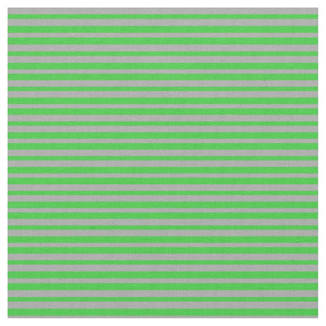 Lime Green & Dark Grey Lines/Stripes Pattern Fabric (Close Up)