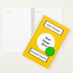 Lime Green Flower Ribbon by Kenneth Yoncich Planner