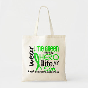 Lime Green For Hero 2 Son Lymphoma Tote Bag