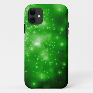 Lime Green Galaxy Burst iPhone 11 Case