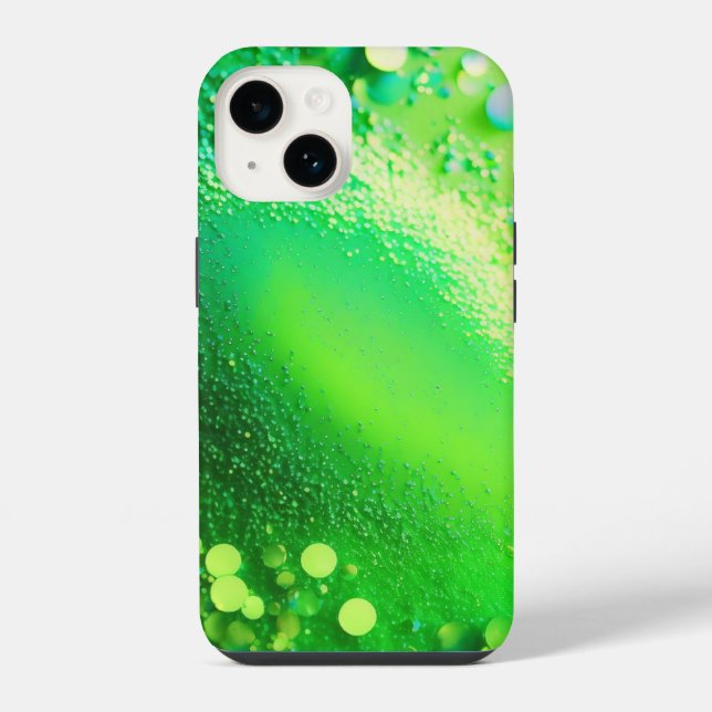 Lime Green Glitter iPhone Mate Tough Case (Back)