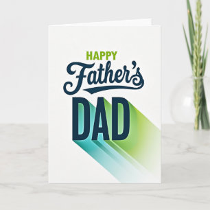 Lime Green Happy Fathers Card