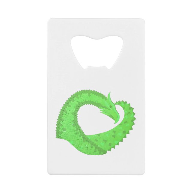 Lime green heart dragon on white (Front)