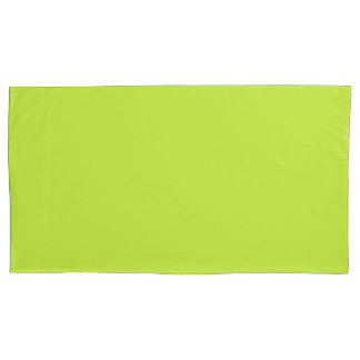 Lime Green King Size Pillow Case Pair