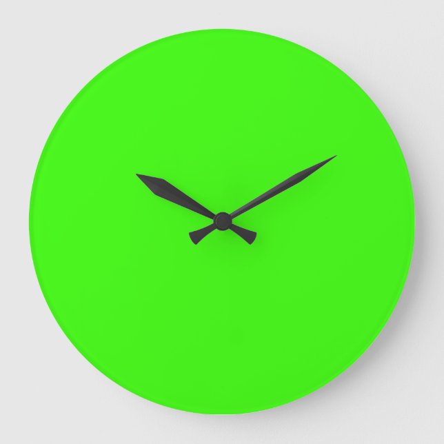 Lime Green Large Clock (Front)