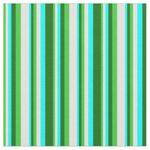 Lime Green, Light Cyan, Aqua, and Dark Green Fabric