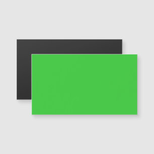 Lime Green Magnetic Business Card