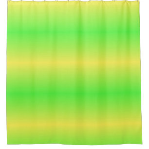 Lime Green Ombre Stripe Shower Curtain