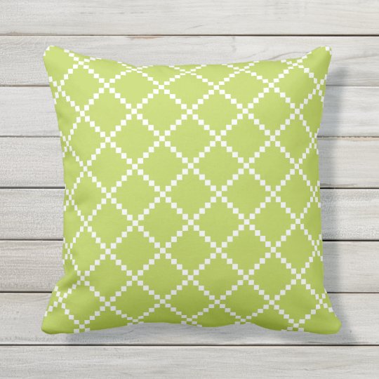 Lime Green Outdoor Pillows Scandinavian Pattern Zazzle.co.uk