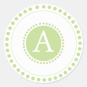 Lime green-Personalised envelope seals