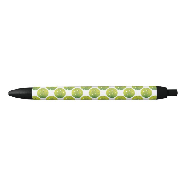 Lime green pickleball  black ink pen (Front)