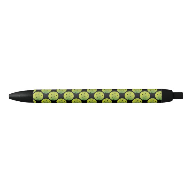 Lime green pickleball  black ink pen (Front)