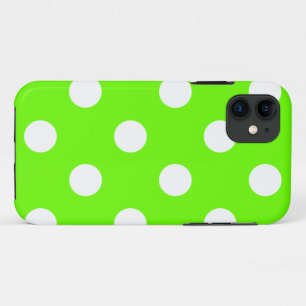 Lime green polka dots for the spring Case-Mate iPhone 11 Case