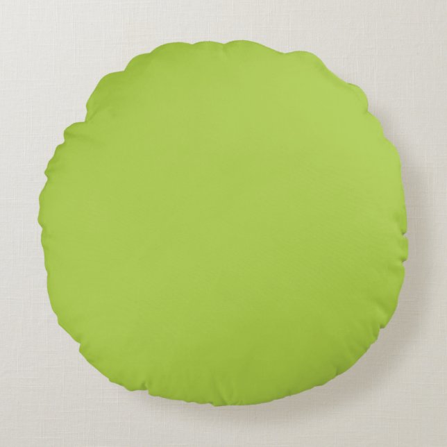 Lime Green Round Cushion (Front)
