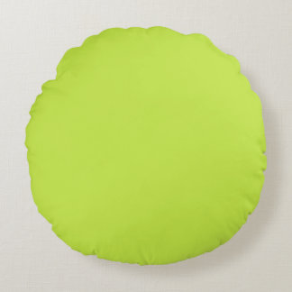 Lime Green Round Throw Pillow (16")