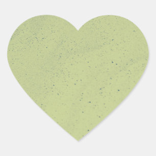 Lime Green Sand Heart Sticker